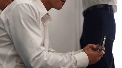 AI Schoolgirls POV Creampie Threesome